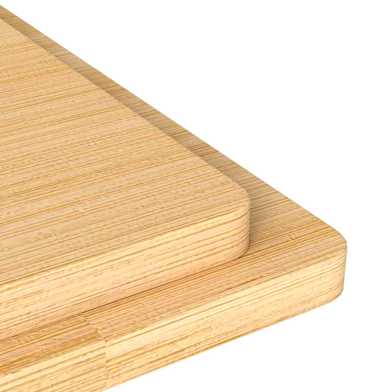 Toque 8 Pcs Natural Bamboo Placemat Coaster Storage Dish-2029387307206971397