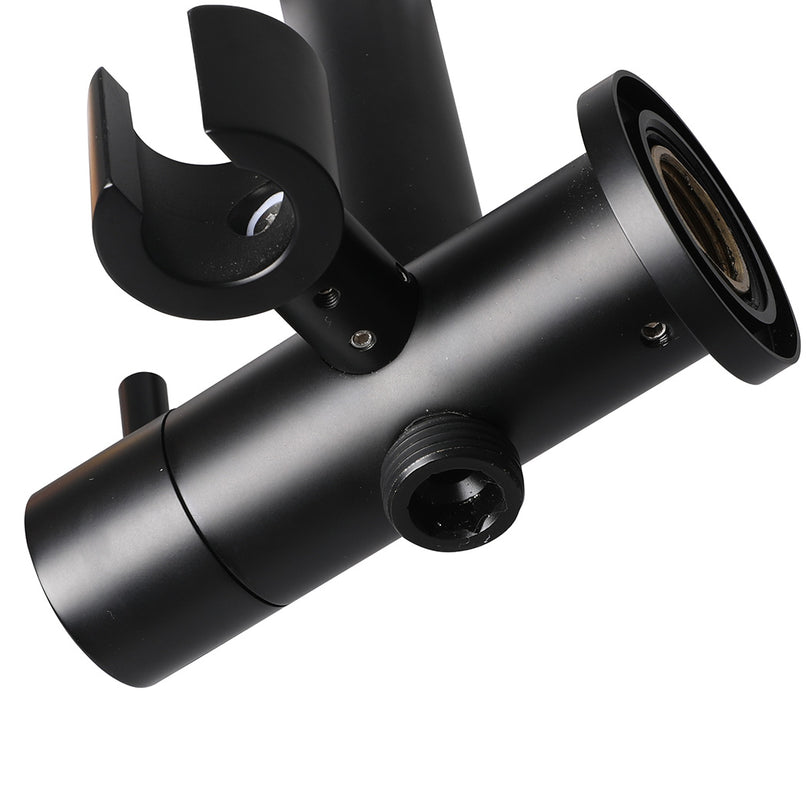 Shower Head High Pressure Set Rain Round Black-2006733239447851013