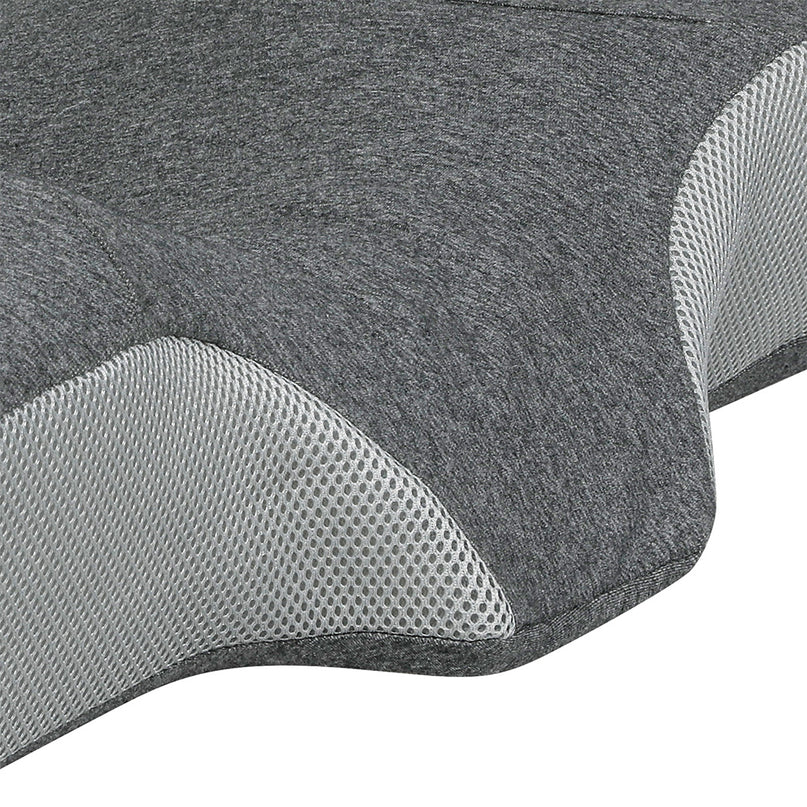 Dreamz Memory Foam Pillow Pillowcase Supprt Grey Rebound-2029387207172820997