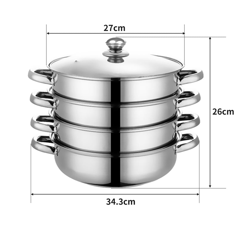 TOQUE Stainless Steel Steamer Meat Vegetable-2025742037680263170