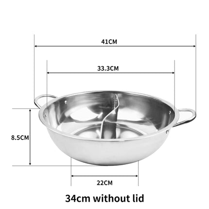 TOQUE 34cm Stainless Steel Twin Mandarin-2018816643723038722